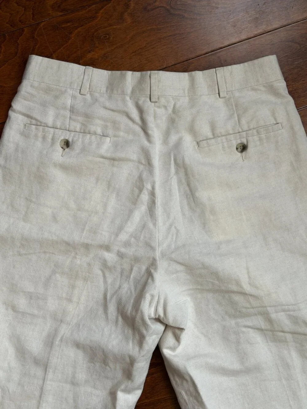 Slates by Levi Strauss & Co. Business Pants Size 32x30, Cream Linen